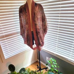 Charlie Jade peach paisley kimono
